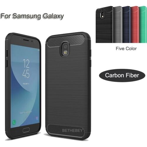 For Samsung Galaxy A10E A60 A20E A2 CORE m30 S10 A70 A50 A40 Carbon Fiber Soft Silicone Heavy ShockProof Full Protector Case