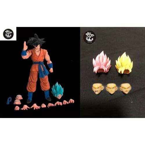 Kong Model 1/12 DBZ SHF Weiss Goku Wuku Action Figure Toys Anime Figurals Brinquedos Kids Collection