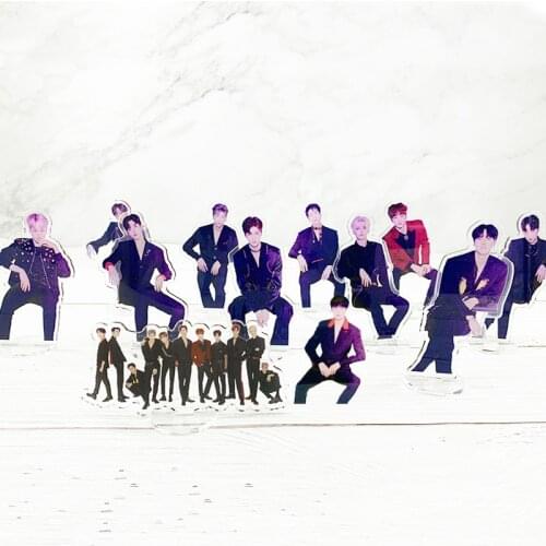 KPOP X1 combination X ONE new album QUANTUM LEAP fly transparent humanoid standing board around standee wholesale Displays