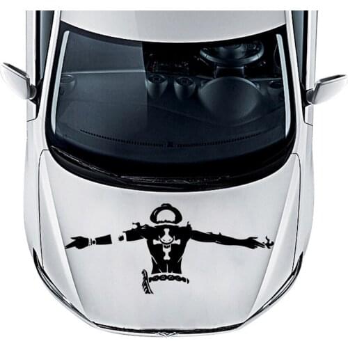 Cartoon One Piece Car Accessory Exterior Vinyl Sticker Auto Laptop Car Door and Stickers Hood Waterproof Sun Protection Anti-UV