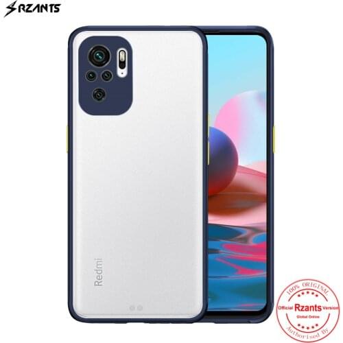 Rzants For Xiaomi Redmi Note 10 10S Redmi Note 10 Pro Max 4G Case Matte Soft [Camera Protection] Air Bag Clear Cover Casing