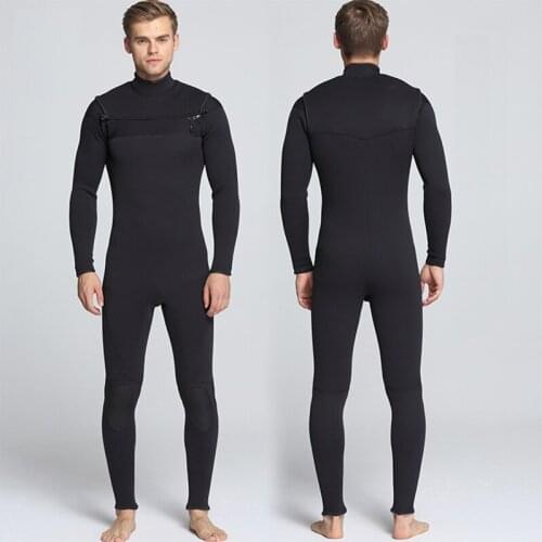 Back 3mm Neoprene Men Long Sleeve one-Piece Wetsuit For Men Spearfishing Wet Suit Surf Diving Profession Full Bodysuit Swimwear