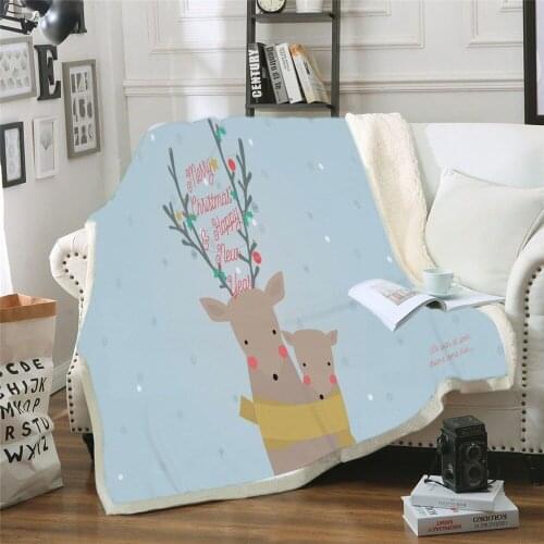 Leaders of the Earth Art Bed Blanket 3D Printed Sherpa Fleece Plush Bedspreads Animal Eagle Lion Elk Throw Blanket