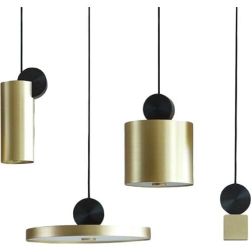 Modern Pendant Light For Lobby Dining Room Arts Decoration lighting Antique Gold suspension Pendant Lamp E14 lights Fixture