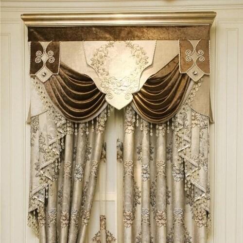 European Royal Luxury Embossed Blackout Curtains for Bedroom Hotel with Elegant Voile Curtain for Villa Living Room