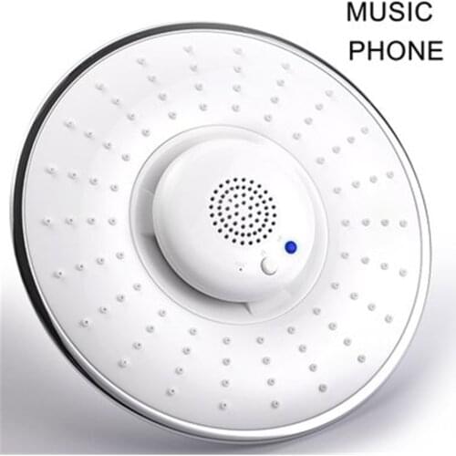 Smart Music Shower Head USB Charging Wireless Bluetooth Player Waterproof Calling Speaker for Bathroom Detachable Shower Nozzle