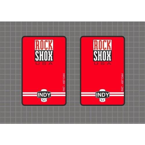 Rock Shox INDY XC 1997 Fork Sticker Graphic Set Vinyl Logo Adhesive Cycling Decals