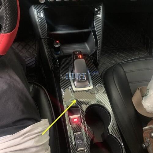 Car Inner Control Gear Shift Cover Trim interior Stall Decoration decorative Panel Sticker for 2020 2021 Peugeot 2008
