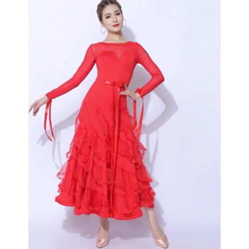 Woman modern ballroom dress new ballroom dancing performance dress tango waltz Dress