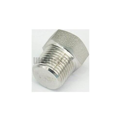 1-1/2" NPT Male 304 Stainless Steel Hex Head Solid Plug Forged Pipe Fitting Water Gas Oil 6000 PSI
