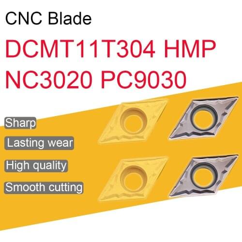 10PCS DCMT11T304 HMP NC3020 PC9030 100% Original Carbide Insert High Quality External Turning Tools For Steel CNC Lathe Tool