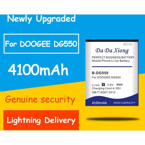 Hot Selling 4100mAh B-DG550 DG550 Battery for Doogee Dagger DG550 Replacement Batteries High Quality