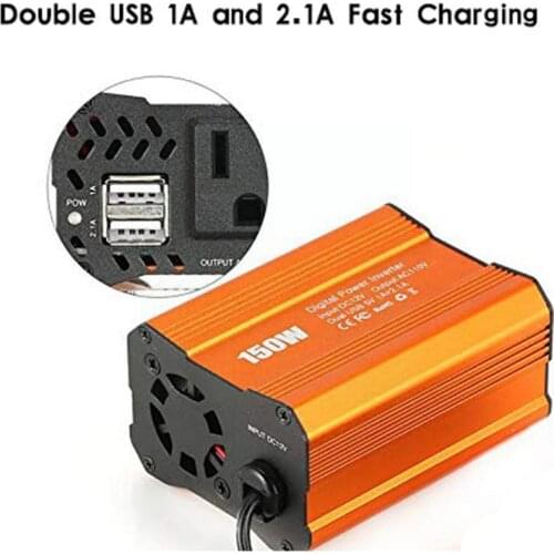 200W Car Power Inverter 12V 220V And AC 110v Converter Converter Charger JP EU Socket Sine Adapter Wave Auto US Modified Z0D1
