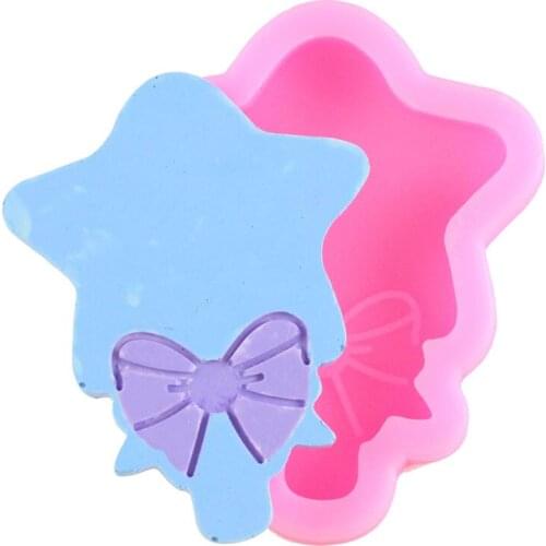 Bowknot Cake Border Fondant Cake Decorating Tools Cupcake Topper Silicone Molds Baby Birthday Candy Resin Clay Chocolate Mould