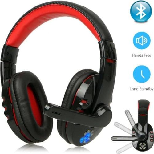 Wireless Gaming Headphones With Microphone For PC Computer Laptop Bluetooth Headset Gamer Earphone Adjustable Headband Dropship