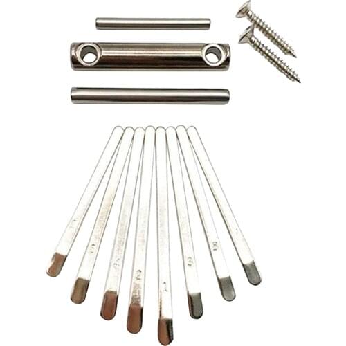Thumb Piano Kalimba Bridge Saddle with Screws 8 Key Set DIY Spare Parts Key of Kalimba