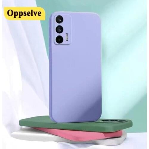 For Realme GT Neo Case Liquid Original Rubber Silicone TPU Shockproof Camera Lens Protect Coque For Realme 8 Back Phone Cover