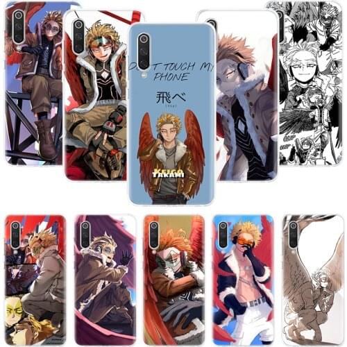 BNHA Hawks Coat Anime Phone Case for Xiaomi Redmi Note 10 9 9S 8 7 6 8T 8A 7A 6A S2 K20 MI 10 9 8 CC9 F1 Lite Pro Soft TPU Cover