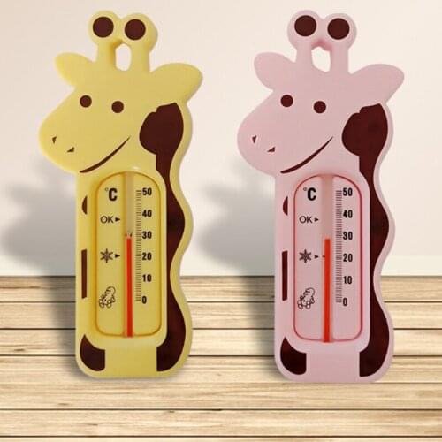 Baby Bath Thermometer and Floating Bath Toy Bathtub Safety Temperature Thermometer with Lovely Giraffe Shape Bath Toys