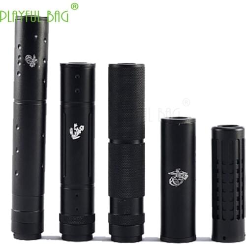 Outdoor CS toys Jinming8 19mm Without thread muffler UMP45 decoration refitting parts directly inserted into parts gel ball gun