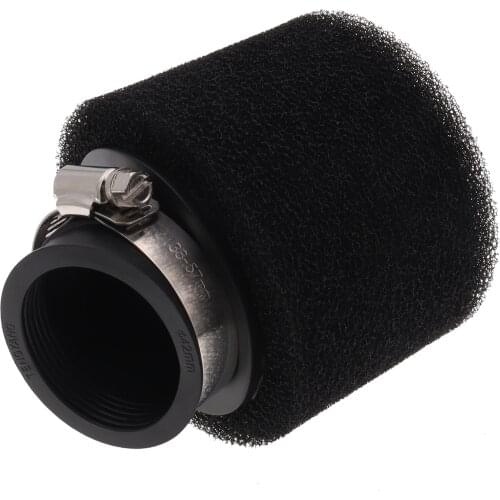 Performance 35mm 38mm 40mm 42mm 45mm 48mm Black Double Foam Angled Bent Air Filter for 110cc 125cc 140cc 150cc Dirt Pit Bike