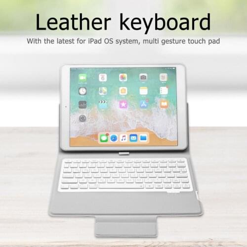 Hot Sale Tablet Keyboard Classic Delicate For iPad 2019 10.2 inch Leather Case Cover Backlight Wireless Bluetooth Keyboard