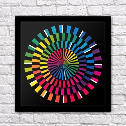 Spectrum Design Hexagon Wall Clock Colorful Modern Table Clock Art Clock Timeless Timepieces Intriguing Handcrafting Desk Watch
