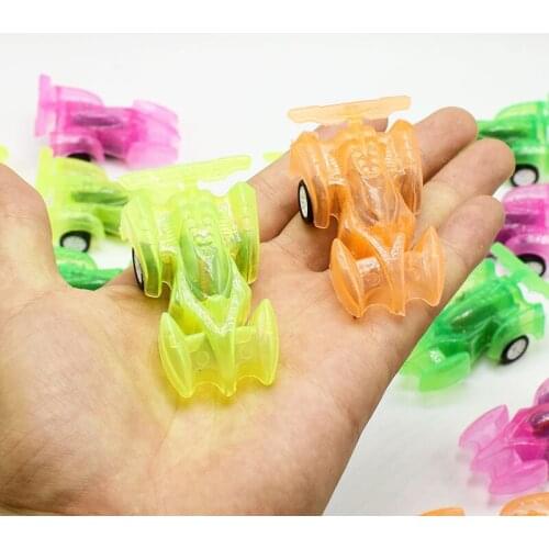 New Personality Fun 3pcs / Bag Plastic Transparent Pull Back Racing Toy Parent-child Communication Interactive Childrens Toys