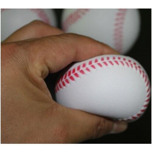 Wholesale 6.3CM Diameter Form PU Soft Baseball Exercise Throwing Softball Training Solid ball
