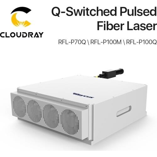 Cloudray Original Raycus Q-Switched Pulsed Laser Source 70W 100W Gold Siver Metal Color Marking Laser 1064nm for Marking Part