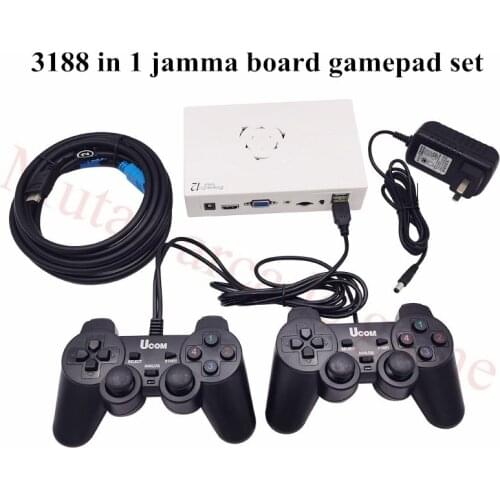 Pandora XII 12 gamepad set 3188 in 1 jamma board 3d games usb joypad controller adapter cable HDMI output to TV & arcade monitor