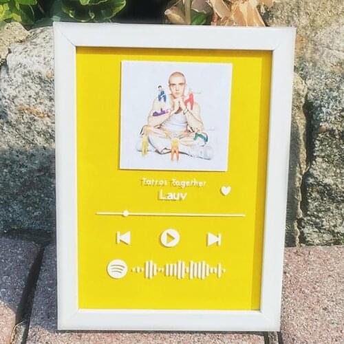 Personalized Anniversary Album Plaque Customized Music Album Cover Acrylic Plate Fashion Spotify Board Transparent acrylic sheet