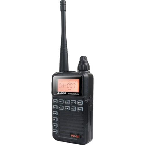 Puxing PX-2R UHF 400-470MHz TX & RX Mini compact 2W 128CH VOX FM walkie talkie UHF VHF dual band Receiption PX Radio