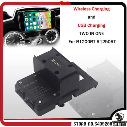 R 1200 RT For BMW R1200RT R1250RT 2014-2020 Phone Navigation Bracket Motorcycle Parts Phone Holder Wireless Charging Mount Stand