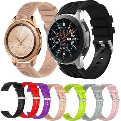 Silicone Strap For Samsung Galaxy Watch Active 2 3 40mm 44mm 41mm 45mm Bracelet /Galaxy watch 42mm 46mm / Gear S2 S3 Watch Band