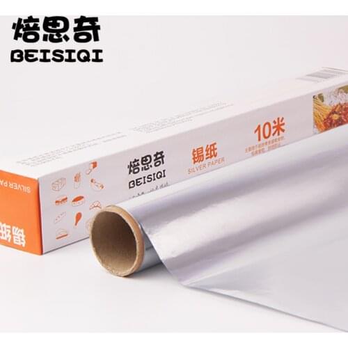 1000cm * 30cm metal paper food packaging chef barbecue grill silver baking tin foil roll barbecue cooking