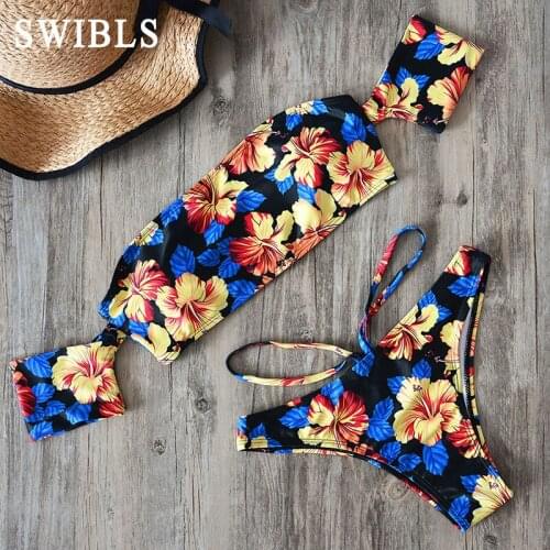 2020 Sexy Women One Shoulder Bikini Female Bather High Waist Swimsuit Brazilian Bathing Suit Swimming Woman Swimwear