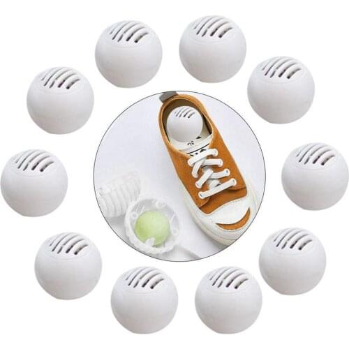 5pcs Shoes Cleaner Fresher Deodorant Dry Deodorizer Air Purifying Switch Ball Shoes Odor Eliminator Balls For Shoes