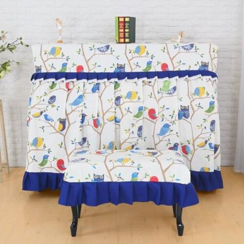 Free Shipping Pure Cotton Hand Embroidered Manufacturers Direct Supply Europe Lace Dirt -Proof Modern Piano Dust Cover