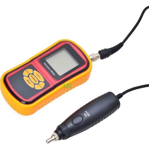 Digital Vibration Meter 0.1~199.9m/s2 Portable Electronic Vibrometer Analyzer Acceleration Velocity Displacement Tester