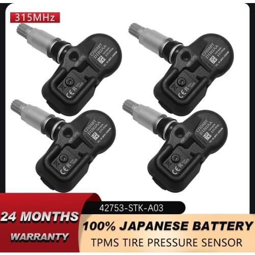 Tire Pressure Monitor System Sensor For Honda Pilot 2009 2010 2011 2012 2013 2014 2015 2016 2017 2018 2019 315MHz 42753-STK-A03