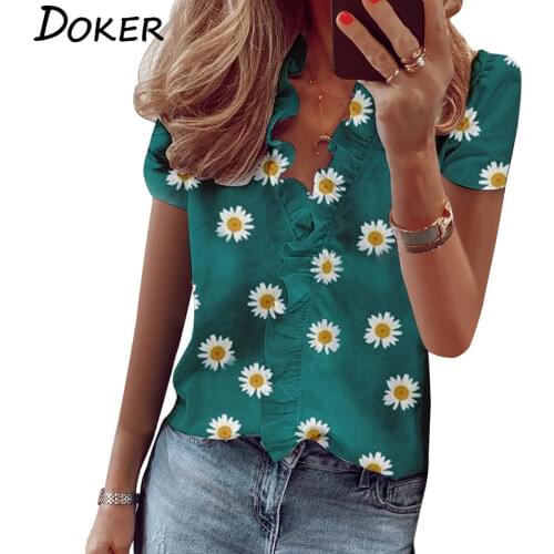 Doker Blouses With Sleeves