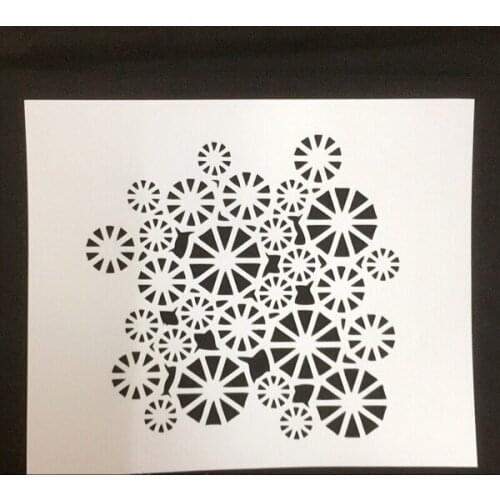 Geometry Mosaic Scrapbooking tool card DIY album masking spray painted template drawing stencils laser cut KW7102405
