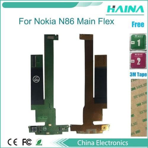 New N86 Flex For Nokia N86 LCD Screen Connector Flex Ribbon Cable Board Replacement Parts Flex Cable