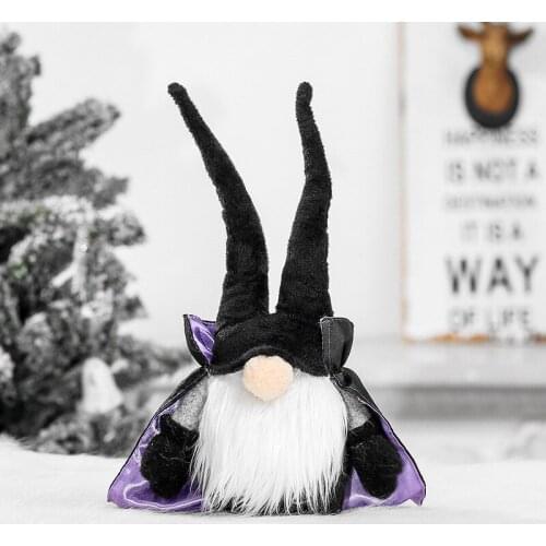 Halloween Gnomes Plush Doll Stuffed Faceless Toy with Long Hat Home Halloween Party Desktop Decorations TS2