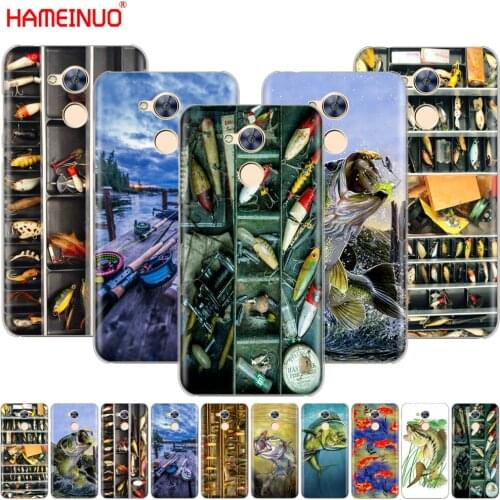 HAMEINUO Fishing gear fish fishman Lake Tackle Box Cover phone Case for Huawei Honor 10 V10 4A 5A 6A 7A 6C 6X 7X 8 9 LITE