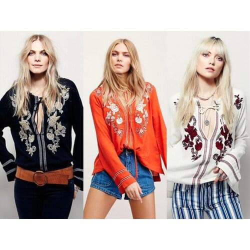 Huan-Qing Printed Blouses