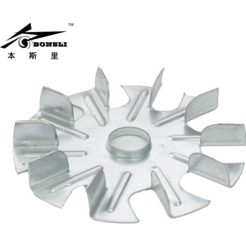 110mm diameter 15mm height 19mm hole flanging small vanes blade