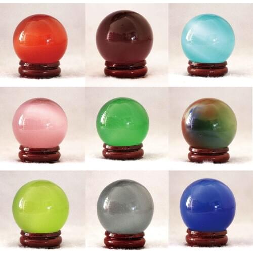 HOT! Casual/Sporty 10 Color Mexican Opal Sphere Crystal Ball 40mm Wholesale/retail Ornaments Jewelry Accessories B864