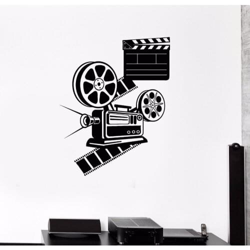 Lover Film Room Decoration Cinema Room Movie Wall Sticker Vinyl Art Removable Poster Mural Beauty Decoration LX234